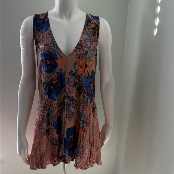 Free People backyard party tunic/dress RARE blush medium - Picture 3 of 8